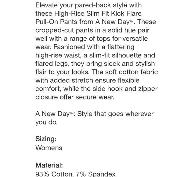 High Rise Kick Flare Pull On Pants - Picture 8 of 8